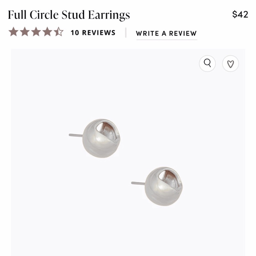 NWT Uncommon James Full Circle Stud Earrings